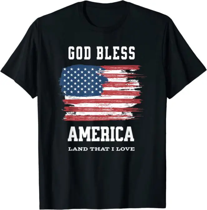 God Bless America Land That I Love Christian T-Shirt
